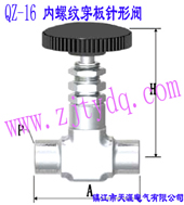 QZ-16 內螺紋穿板針形閥QZ-16 Femals Screw Wall-separting Needle Valve
